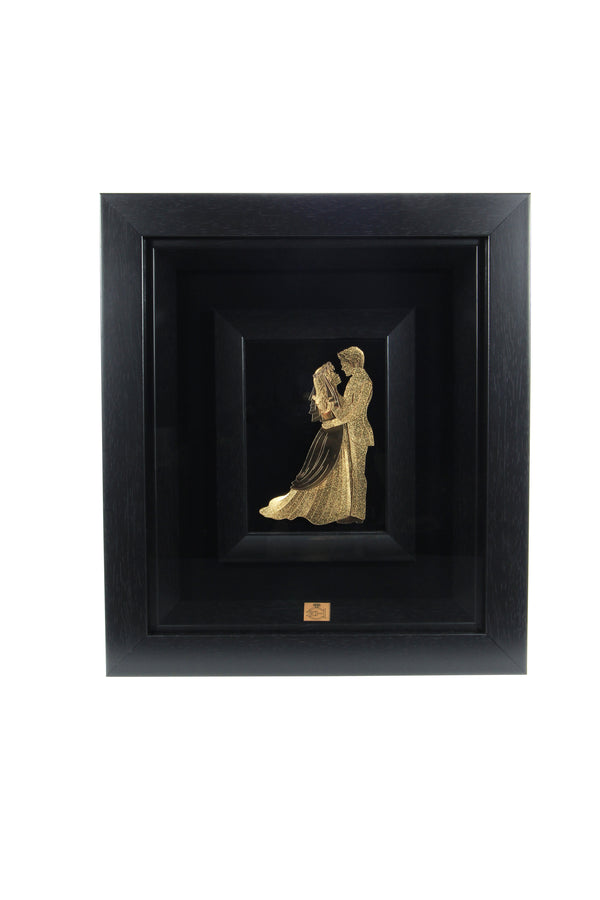 30*34  Decorconcept Gold Aşk Geyikleri Tablo