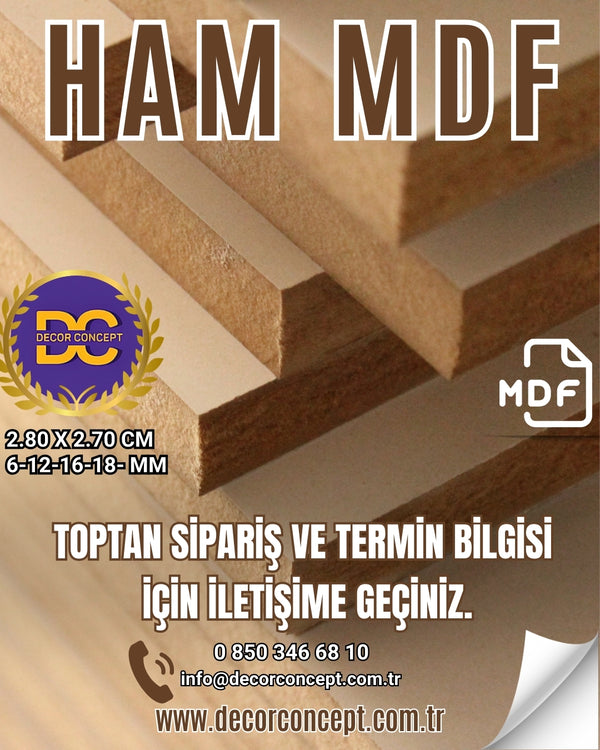 Ham Mdf Plaka 1.kalite
