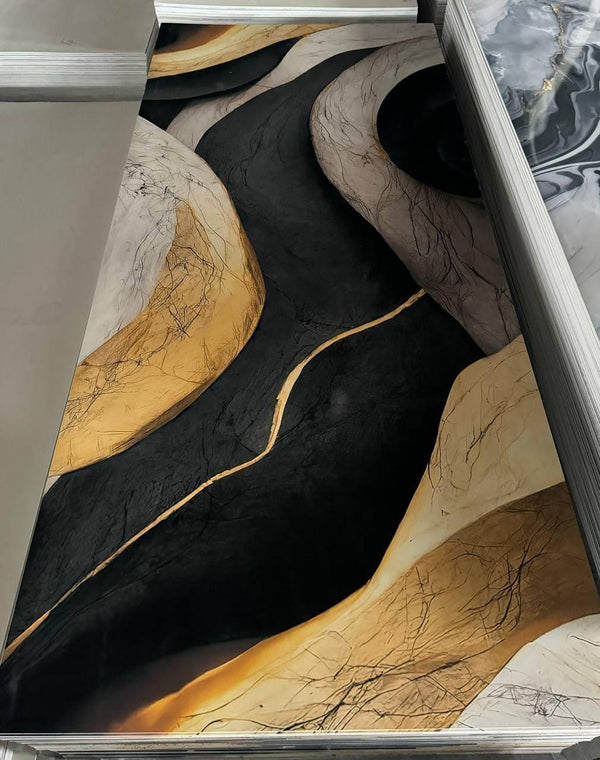 Gold Fly Calacata 122x244 flexible Özel Üretim  1500 plaka